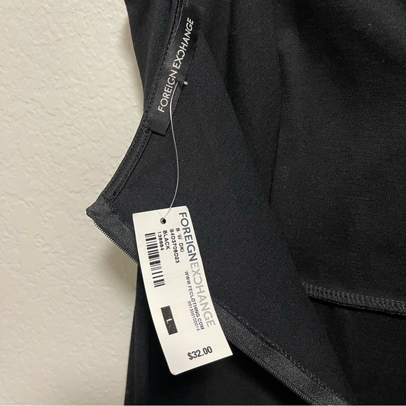 NWT Foreign Exchange Strapless Sweetheart Mini Dress W Lace Trim LARGE - Picture 6 of 6